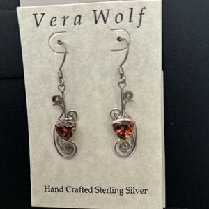 Vera Wolf Sterling Silver Earrings